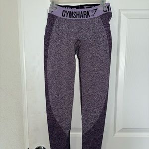 XS Gymshark Flex Leggings - Rich Purple Mark/Soft Lilac